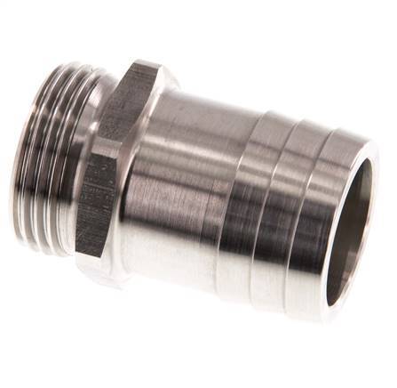 G 1'' Male x 32mm Stainless steel Hose barb 40 Bar