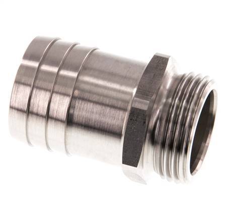 G 1'' Male x 32mm Stainless steel Hose barb 40 Bar