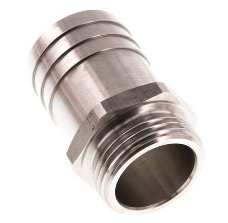 G 1'' Male x 32mm Stainless steel Hose barb 40 Bar