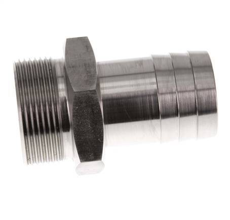 G 1 1/2'' Male x 38mm Stainless steel Hose barb 40 Bar