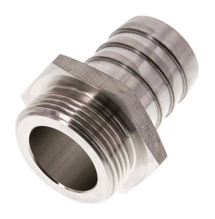 G 1 1/4'' Male x 32mm Stainless steel Hose barb 40 Bar