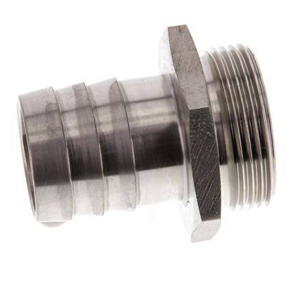G 1 1/4'' Male x 32mm Stainless steel Hose barb 40 Bar