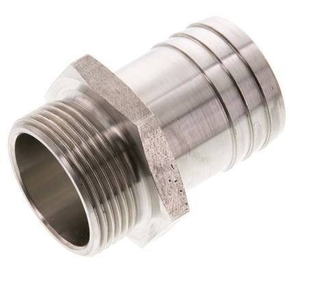 G 1 1/4'' Male x 38mm Stainless steel Hose barb 40 Bar