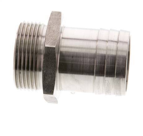 G 1 1/4'' Male x 38mm Stainless steel Hose barb 40 Bar