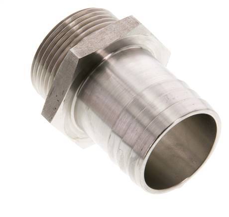 G 1 1/4'' Male x 38mm Stainless steel Hose barb 40 Bar