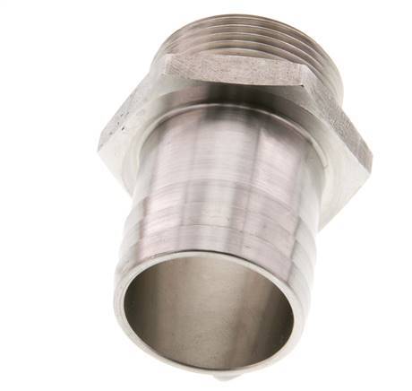 G 1 1/4'' Male x 38mm Stainless steel Hose barb 40 Bar