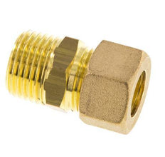 R 1/2'' Male x 14mm Brass Straight Compression Fitting 89 Bar DIN EN 1254-2