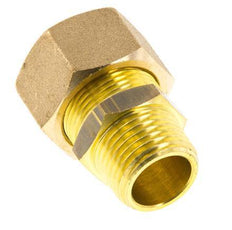 R 1/2'' Male x 18mm Brass Straight Compression Fitting 67 Bar DIN EN 1254-2