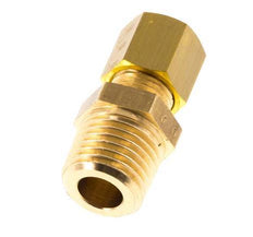 R 1/4'' Male x 5mm Brass Straight Compression Fitting 150 Bar DIN EN 1254-2
