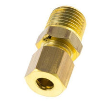 R 1/4'' Male x 6mm Brass Straight Compression Fitting 150 Bar DIN EN 1254-2 [2 Pieces]