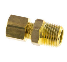 R 1/4'' Male x 6mm Brass Straight Compression Fitting 150 Bar DIN EN 1254-2 [2 Pieces]