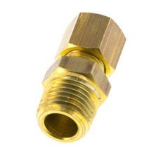 R 1/4'' Male x 6mm Brass Straight Compression Fitting 150 Bar DIN EN 1254-2 [2 Pieces]