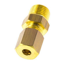 R 1/8'' Male x 4mm Brass Straight Compression Fitting 150 Bar DIN EN 1254-2 [2 Pieces]