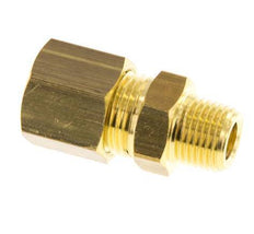R 1/8'' Male x 8mm Brass Straight Compression Fitting 135 Bar DIN EN 1254-2 [2 Pieces]
