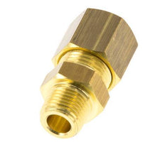 R 1/8'' Male x 8mm Brass Straight Compression Fitting 135 Bar DIN EN 1254-2 [2 Pieces]