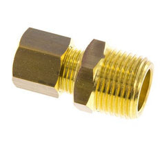 R 3/8'' Male x 8mm Brass Straight Compression Fitting 135 Bar DIN EN 1254-2