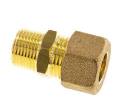 R 3/8'' Male x 12mm Brass Straight Compression Fitting 75 Bar DIN EN 1254-2