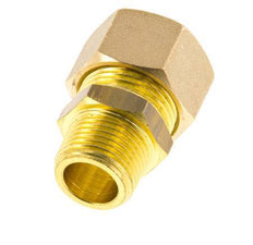 R 3/8'' Male x 14mm Brass Straight Compression Fitting 89 Bar DIN EN 1254-2