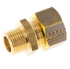 R 3/8'' Male x 15mm Brass Straight Compression Fitting 82 Bar DIN EN 1254-2