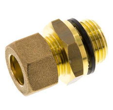 G 1/2'' Male x 14mm Brass Straight Compression Fitting with PA Seal 89 Bar DIN EN 1254-2