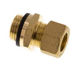G 1/2'' Male x 15mm Brass Straight Compression Fitting with PA Seal 82 Bar DIN EN 1254-2