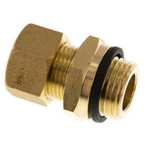 G 1/2'' Male x 15mm Brass Straight Compression Fitting with PA Seal 82 Bar DIN EN 1254-2