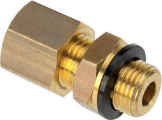 G 1/8'' Male x 8mm Brass Straight Compression Fitting with PA Seal 135 Bar DIN EN 1254-2 [2 Pieces]