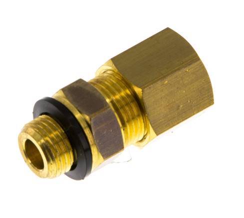 G 1/8'' Male x 8mm Brass Straight Compression Fitting with PA Seal 135 Bar DIN EN 1254-2 [2 Pieces]
