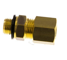 G 1/8'' Male x 8mm Brass Straight Compression Fitting with PA Seal 135 Bar DIN EN 1254-2 [2 Pieces]