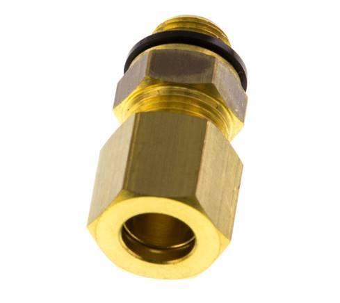 G 1/8'' Male x 8mm Brass Straight Compression Fitting with PA Seal 135 Bar DIN EN 1254-2 [2 Pieces]
