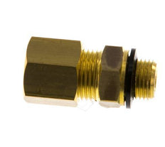 G 1/8'' Male x 8mm Brass Straight Compression Fitting with PA Seal 135 Bar DIN EN 1254-2 [2 Pieces]