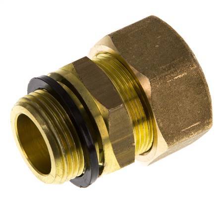 G 3/4'' Male x 22mm Brass Straight Compression Fitting with PA Seal 54 Bar DIN EN 1254-2