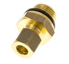 G 3/8'' Male x 8mm Brass Straight Compression Fitting with PA Seal 135 Bar DIN EN 1254-2