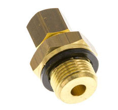 G 3/8'' Male x 8mm Brass Straight Compression Fitting with PA Seal 135 Bar DIN EN 1254-2