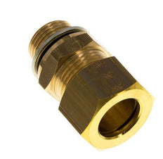 G 3/8'' Male x 15mm Brass Straight Compression Fitting with PA Seal 82 Bar DIN EN 1254-2