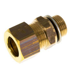G 3/8'' Male x 15mm Brass Straight Compression Fitting with PA Seal 82 Bar DIN EN 1254-2