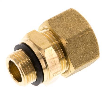 G 3/8'' Male x 16mm Brass Straight Compression Fitting with PA Seal 76 Bar DIN EN 1254-2