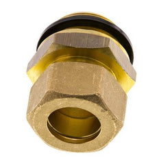 G 1'' Male x 22mm Brass Straight Compression Fitting with PA Seal 54 Bar DIN EN 1254-2