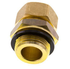 G 1'' Male x 22mm Brass Straight Compression Fitting with PA Seal 54 Bar DIN EN 1254-2