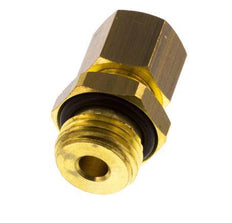 G 1/4'' Male x 6mm Brass Straight Compression Fitting with NBR Seal 150 Bar DIN EN 1254-2 [2 Pieces]