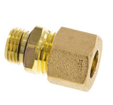 G 1/4'' Male x 10mm Brass Straight Compression Fitting with NBR Seal 95 Bar DIN EN 1254-2