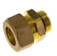 G 3/4'' Male x 22mm Brass Straight Compression Fitting with NBR Seal 54 Bar DIN EN 1254-2