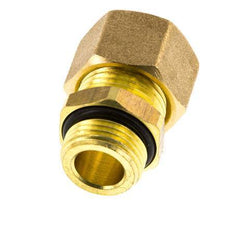 G 3/8'' Male x 12mm Brass Straight Compression Fitting with NBR Seal 75 Bar DIN EN 1254-2