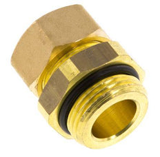 G 1'' Male x 22mm Brass Straight Compression Fitting with NBR Seal 54 Bar DIN EN 1254-2