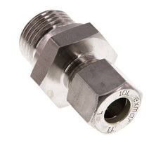 G 1/2'' Male x 10L Stainless steel Straight Compression Fitting 315 Bar DIN 2353