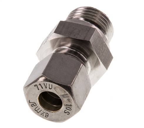 G 1/2'' Male x 10S Stainless steel Straight Compression Fitting 630 Bar DIN 2353