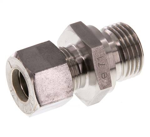 G 1/2'' Male x 12L Stainless steel Straight Compression Fitting 315 Bar DIN 2353