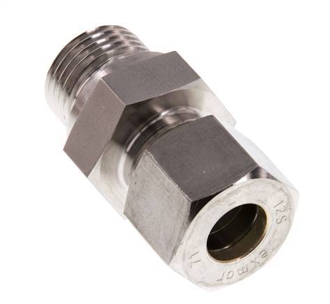 G 1/2'' Male x 12S Stainless steel Straight Compression Fitting 630 Bar DIN 2353