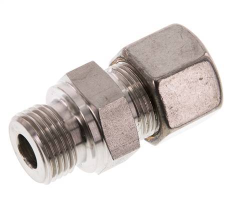 G 1/2'' Male x 14S Stainless steel Straight Compression Fitting 630 Bar DIN 2353