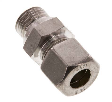 G 1/2'' Male x 14S Stainless steel Straight Compression Fitting 630 Bar DIN 2353